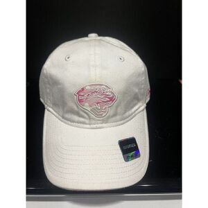 Jacksonville Jaguars Women's Adjustable‎ Slouch White /Pink Color Reebok Hat